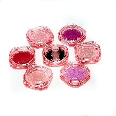 China Flip Up Custom Plastic Acrylic Eyelash Cases Private Label 25mm 3d Mink Lashes Packaging Box Transparent Box for sale