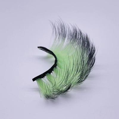 China Multi Color Options Party Eyelashes Makeup New Trend Lashes Colorful Faux Mink Colored Lashes for sale