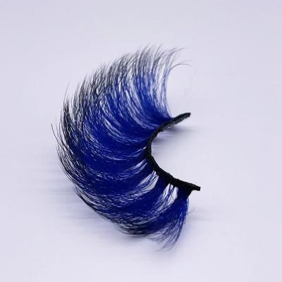 China Multi Color Options Lashes With Color Free Sample Color Strip Lashes Private Label 5D Mink Lashes for sale