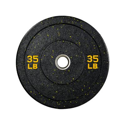 China Durable Standard Bumper Plates Weight Plates Rubber Weights Plates 35lb With Color For Weightlifting Strength Training for sale