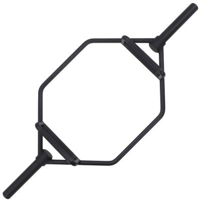 China Universal Weight Lifting Equipment Fitness Equipment Gym 700lb Adjustable Barbell Hex Weighs Hexagon Barbell Rod Powerlifting Bar for sale