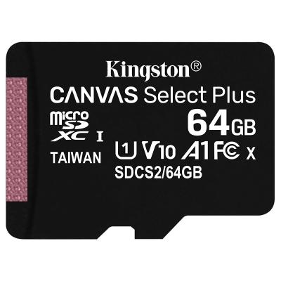 China Phone Original Kingston Memory Card 128GB 32GB Micro TF sd card 64GB 256GB SD Flash Card 512gb SDCS2 upto 100MB/S Class10 for PC Phone for sale