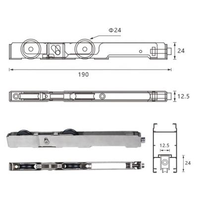 China Durable Rustproof Office Home Window Pulley Modern Sliding Door Roller Door Roller for sale