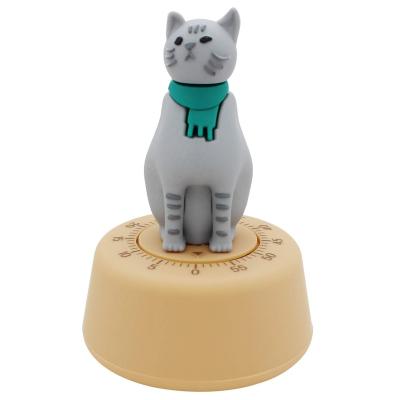 China Viable Timer Cat Shaped Time Manager Mechanical Kitchen Timer Suitable for Kitchen Learning Daily for sale