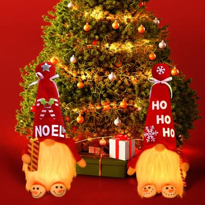 China Battery Operated Cotton Christmas Decoration-Artificial Decor with Lights, Decorated Hanging Ornaments for sale