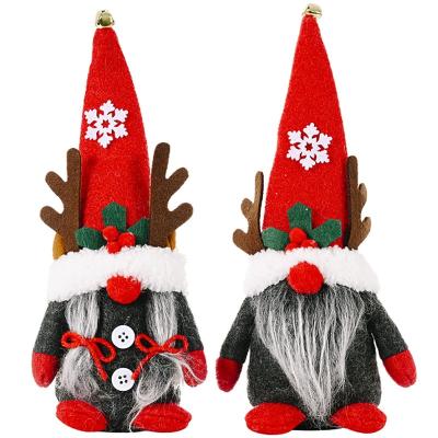 China Fabric Mr and Mrs Christmas Gnome Plush Decorations, Handmade Swedish Scandinavian Gnome Figurine Doll Faceless Gnomes for sale