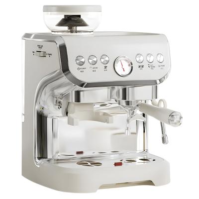 China Hotel Cappuccino coffee semi-automatic espresso machine italian 15bar espresso coffee maker with milk for sale