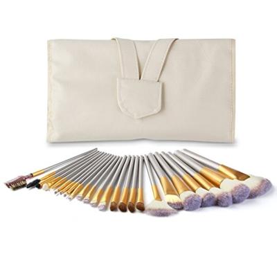 China travel-friendly premium cosmetic makeup set 24pcs makeup brush set for foundation blending blush for sale