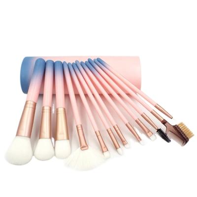 China beauty care maquillaje brochas skin-friendly makeup brushes Vegan 12pcs Custom Logo Nature Hair Professional Makeup Brush Set for sale