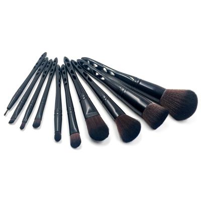 China Angular Blush Kit Wholesale High Quality Professional Cosmetic Brushes 10pcs Make Up Brush for sale