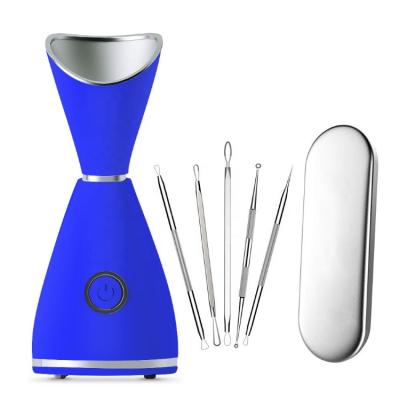 China 2020 Ionic Face Humidifier Moisturizer Moisturizing Cream Vaporizer Nano Sprayer Facial Steamer for sale