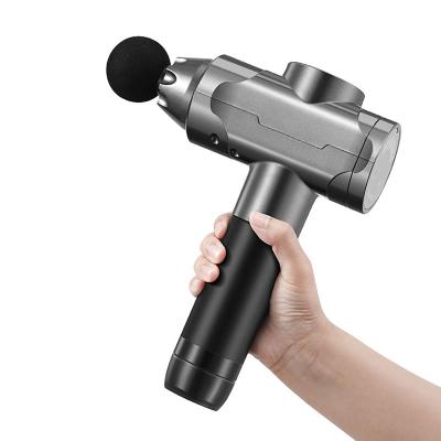 China 2021 Deep Body Carbon Fiber Fascial 30 Speed ​​Dropshipping Cloth Massage Gun LED Touch Screen Muscle Massage Gun for sale