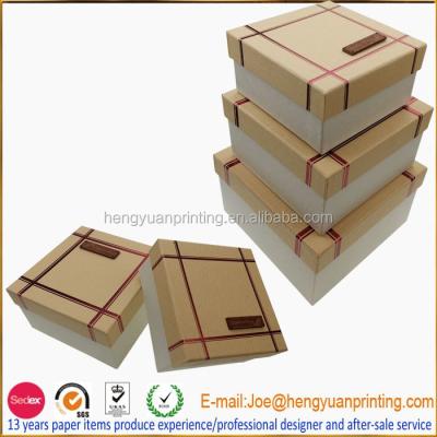 China Handmade Custom Paper Gift Box, Gift Box Packaging 2 Piece Sturdy Gift Box CHF030 for sale