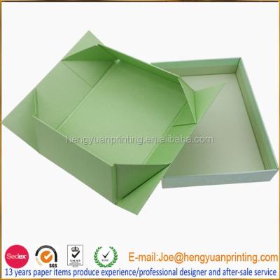 China Recyclable Flat Pack Shoe Box With Separate Lid Flat Pack Gift Box CH484 for sale