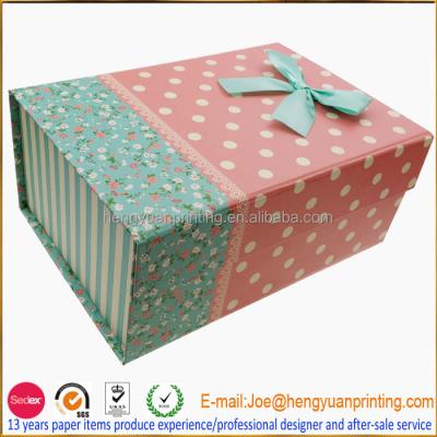 China Disposable Magnetic Folding Magnetic Storage Box Lid Box Closure Magnetic Gift Box CHV052 for sale