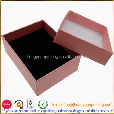 China Handmade Custom Foam Inserts For Jewelry Box Cardboard Jewelry Box for sale