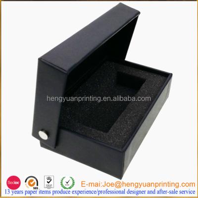 China Handmade Custom Black Wine Glass Gift Boxes For Packaging for sale