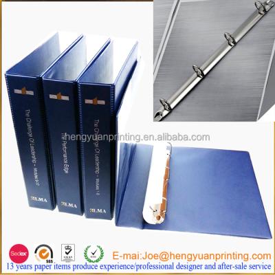 China Plastic PVC 3 Ring Pocket Files Folder With Customize Logo Printing And Pocket for sale