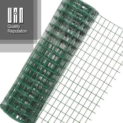 China PVC Coated Green PVC Coated Wire Coat Hot-dipped Galvanized Welded Garbion Mesh for sale