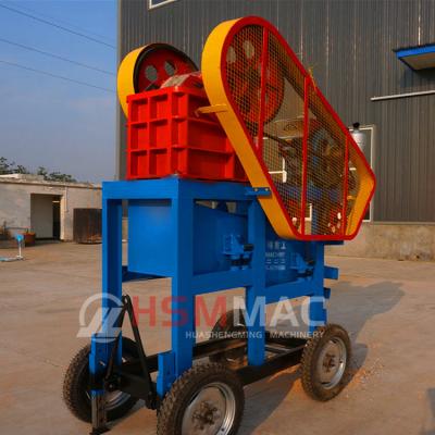 China Crushing all kinds of HSM ISO CE factory price portable mobile stone rock jaw crusher small mini stone plant for sale