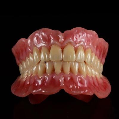 China Removable Full Acrylic Denture Teeth Restoring Customized Fit for sale