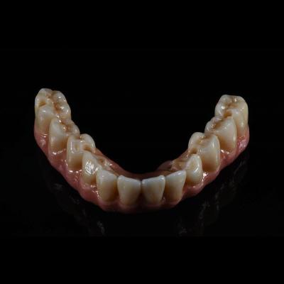 China Fixed Restorations Full Arch Zirconia Implant Bridge Denture Teeth for sale