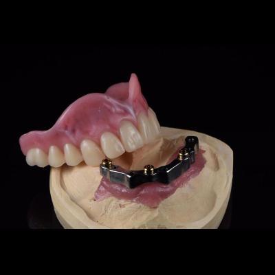 China CAM Implante dental de barra de titanio fresada y prótesis híbrida en venta