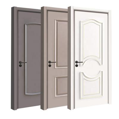 China Waterproof China Suppliers Waterproof Hotel Door Bedroom Internal Cheap Price Wpc Wooden Doors for sale