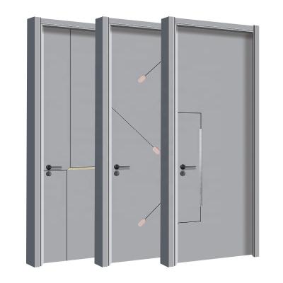 China China Door Fancy Design Sound Insulation Room Door Solid Wood Home Interior Door for sale