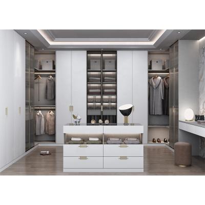 China (Other) New Design Modern Good Quality Home Customized Wardrobe Adjustable For Dressing Room Walk In Closet for sale