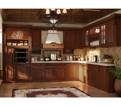 China Custom Made Solid Wood Plywood Shaker Style Kitchen Cabinets Modern Kitchen Furniture Hot Sale for sale