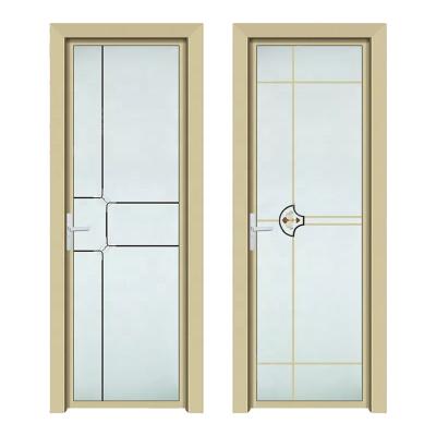 China Modern Design Special Glass Aluminum Doors Waterproof Single Swing Doors Manufacturer for sale