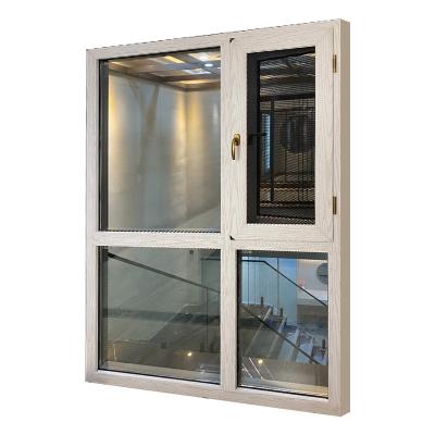 China High Grade Magnetic Balcony Windows Thermal Break Aluminum Glass Double Screen Aluminum Window for sale