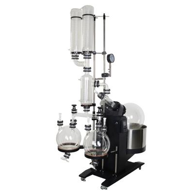 China food & Beverage Plant 50L Double Flask Vacuum Receiving Rotary Evaporator for sale