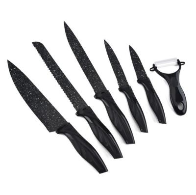 China Sustainable Ultra Sharp Professional 6 Piece Kitchen Knife Set for sale