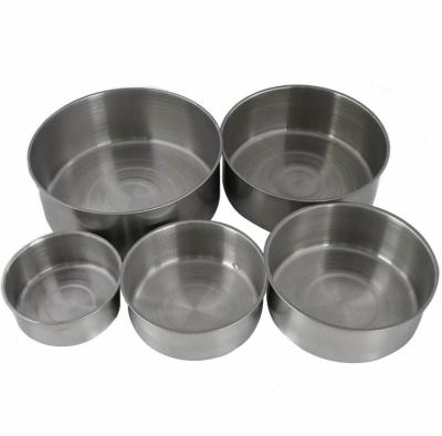 China Sustainable Kitchen Stainless Steel Storage Bowls With Plastic Lid for sale