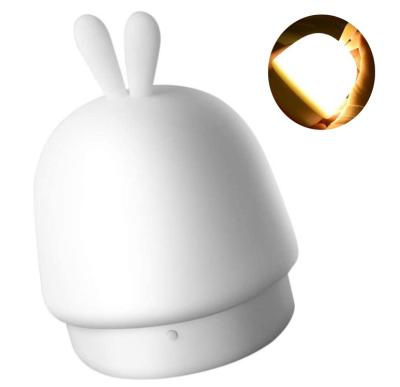 China Modern Kids LED Rabbit Night Light Lamp USB Silicone Touch Sensor for sale