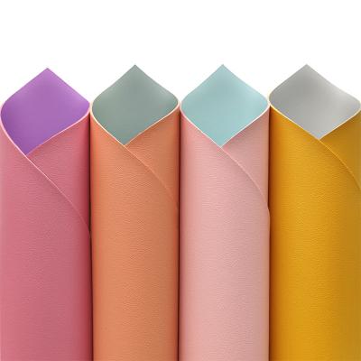 China Double Side Two Tone Faux Leather Fabric 1.7MM Thick Waterproof For Mouse Pad/Crafting/Accessories for sale