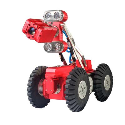 China 6 Wheel Driven Cctv Vandal Proof Heavy Duty Crawler For Sewer TV Show for sale