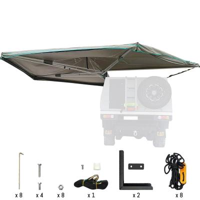 China Easy Install 2.7 Meters 270 Degree Tent Beach Shade Car Shower Tent Car Tent Jinhua for sale