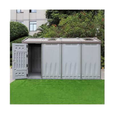 China Extra Large Size Easily Assembled HDPE Plastic Outdoor Storage Garden Shed For Backyard With Low Price for sale