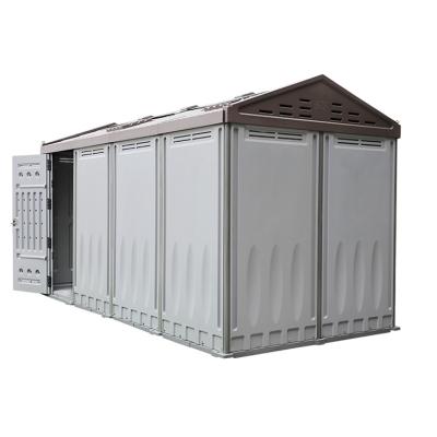 China Easily Assembled Large Size Waterproof HDPE Plastic Tool House Garden Shed Storage Resin House for sale