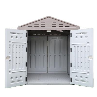 China Easily Assembled Plastic Building Prefab HDPE Garden Structure Storage Shed Garden Metal Shed Tool Storage Room for sale