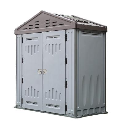 China Promotional Metal Portable Garden Quality House Storage Tool Easily Assembled Outdoor Plastic Shed for sale