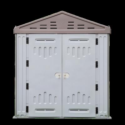 China Easily Assembled HDPE Plastic High End Quality Weatherproof Outdoor Tools Storage Shed for sale