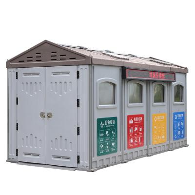 China Good Easily Assembled Selling Plastic Cheap Waste Storage House High Quality Garden Storage Thrown Garden Shed Plastic Supplier in China for sale