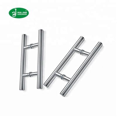 China Door Foshan HUAJIAN hardware high hardness and wear resistance 304 stainless steel interior glass sliding barn door handles for sale