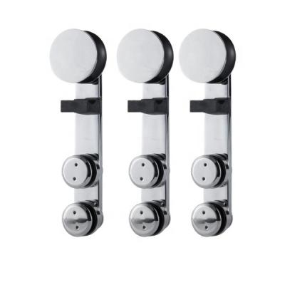 China 2020 New Products Modern Simple Soft Closing Glass Sliding Door Hardware Door Roller Wheels for sale