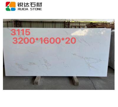 China Scratch Resistance / High Temperature Resistance Gold STONE Artificial Quartz Calacatta Stone Slab RUIDA For Kitchen Countertops Calcutta Gold Quartz Slabs for sale