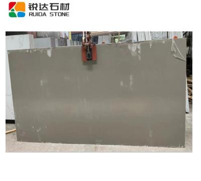 China Scratch Resistance / High Temperature Resistance Ruida Stone Gray Color Quartz Stone Slab Pure For Kitchen Countertops for sale